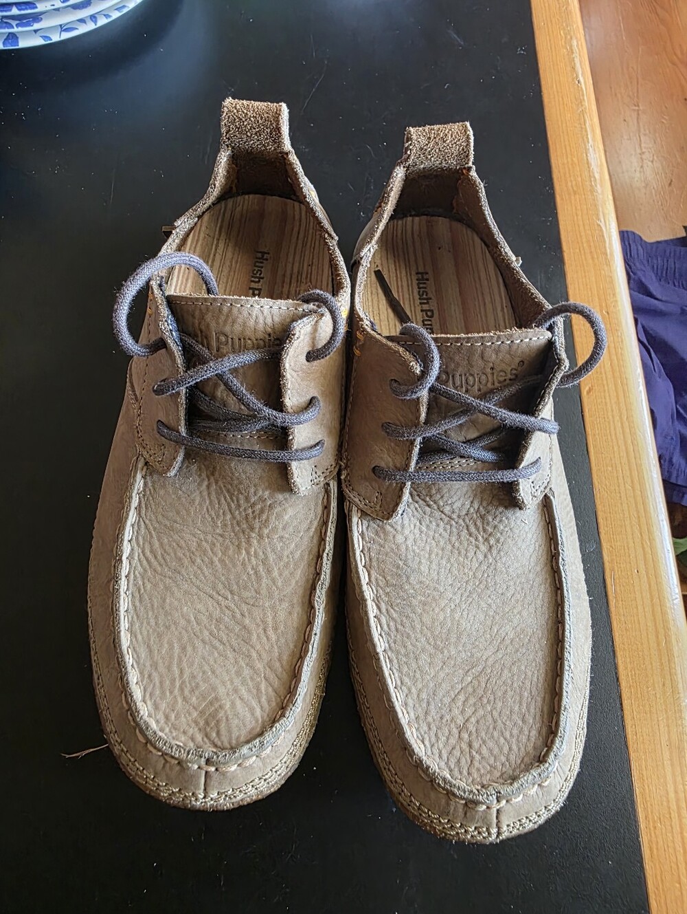 Hush Puppies Men’s Tan Leather Chukka Boat Shoes